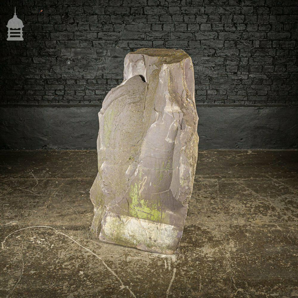 Riven Slate Monolith, Large Standing Stone photo Garden Decor