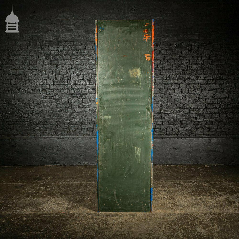 1940’s Metal Wwii Military Cabinet With Abstract Painted Finish No. 4 photo 1080.0