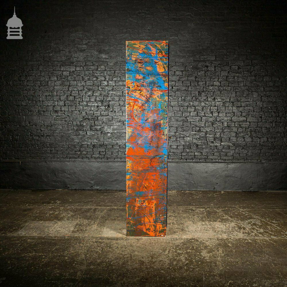 1940’s Metal Wwii Military Cabinet With Abstract Painted Finish No. 2 photo vinterior