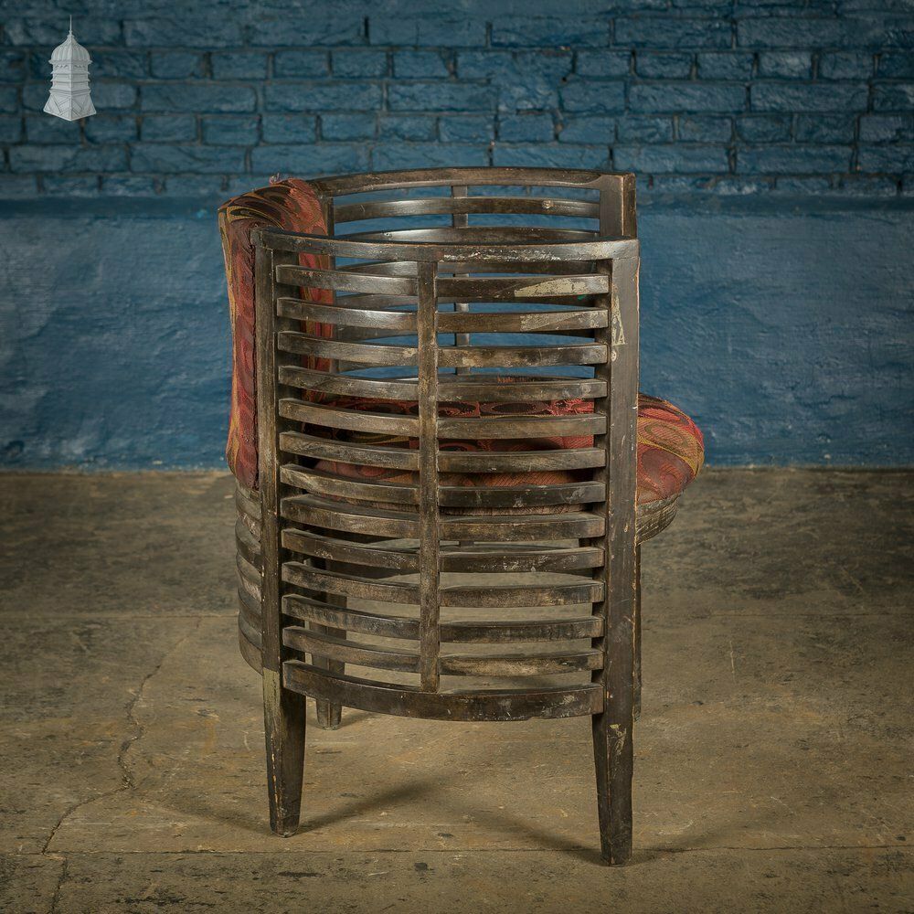 Art Deco Ebonised Tub Chair From A Hotel In Bombay [No. 4] photo vinterior