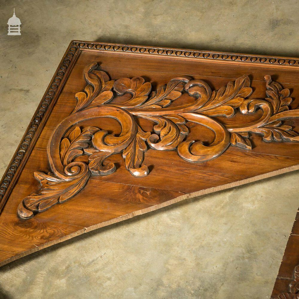 Set Of 5 Decorative 20th C Carved Wooden Panels photo for sale