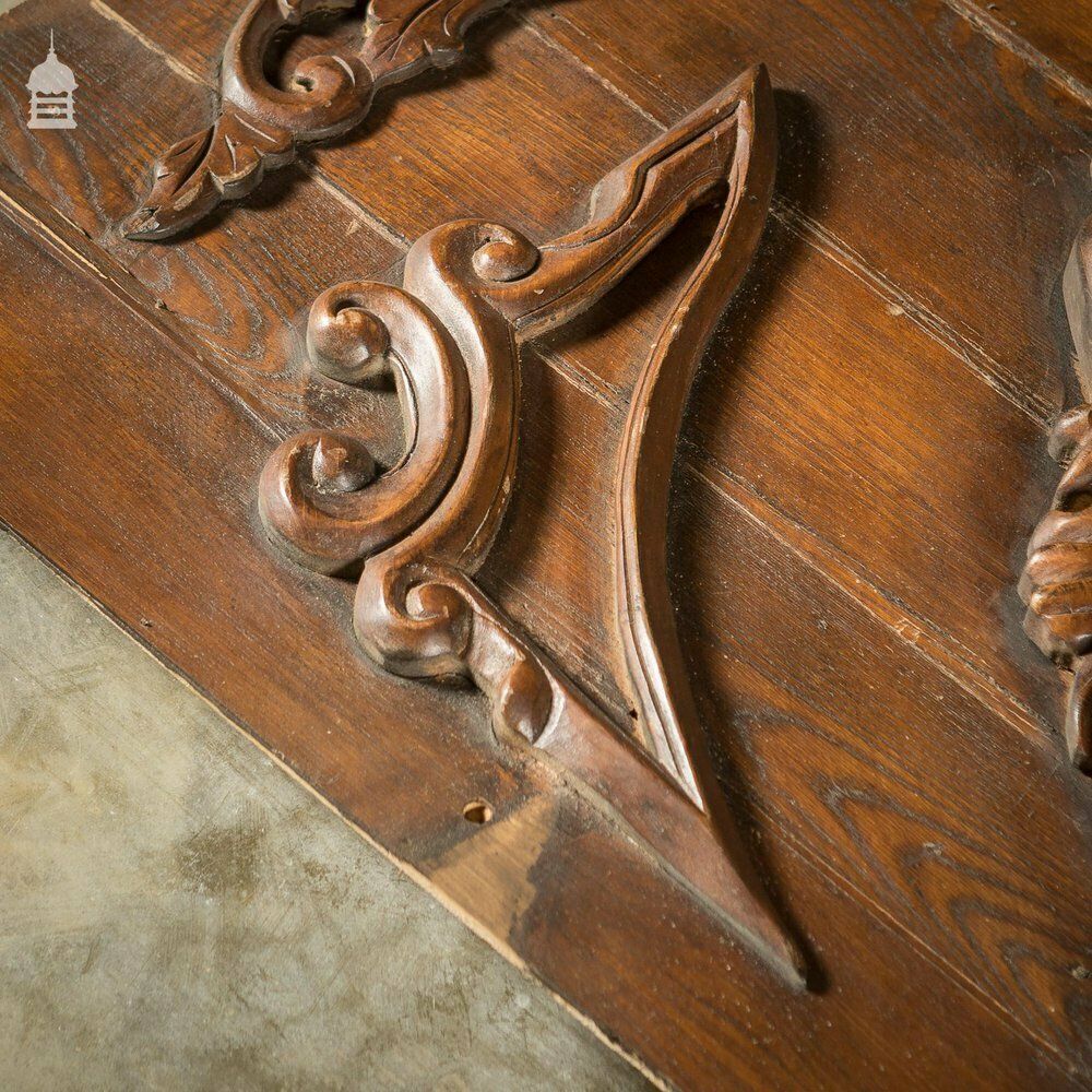 photo buy Set Of 5 Decorative 20th C Carved Wooden Panels