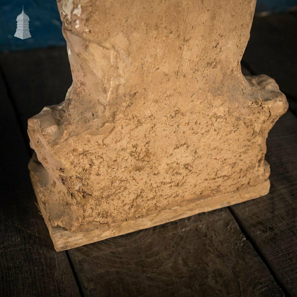 A Pair Of Chinese Early Ming Dynasty Luohans, Remnants Of Blue, Red And White Pigment Height 50cm photo vinterior