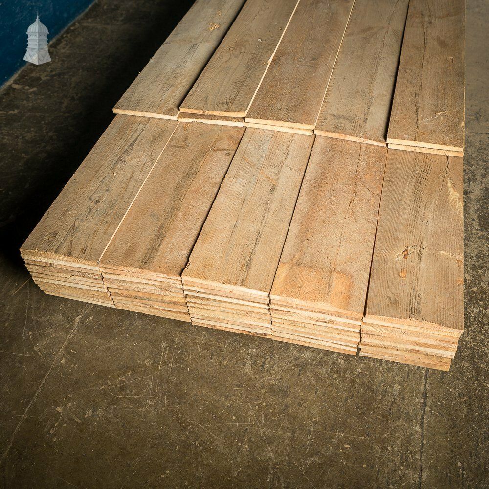 photo furniture Batch Of 45 Square Metres Of Oxidised Wall Cladding With Planned Backs Cut From Reclaimed Timbers