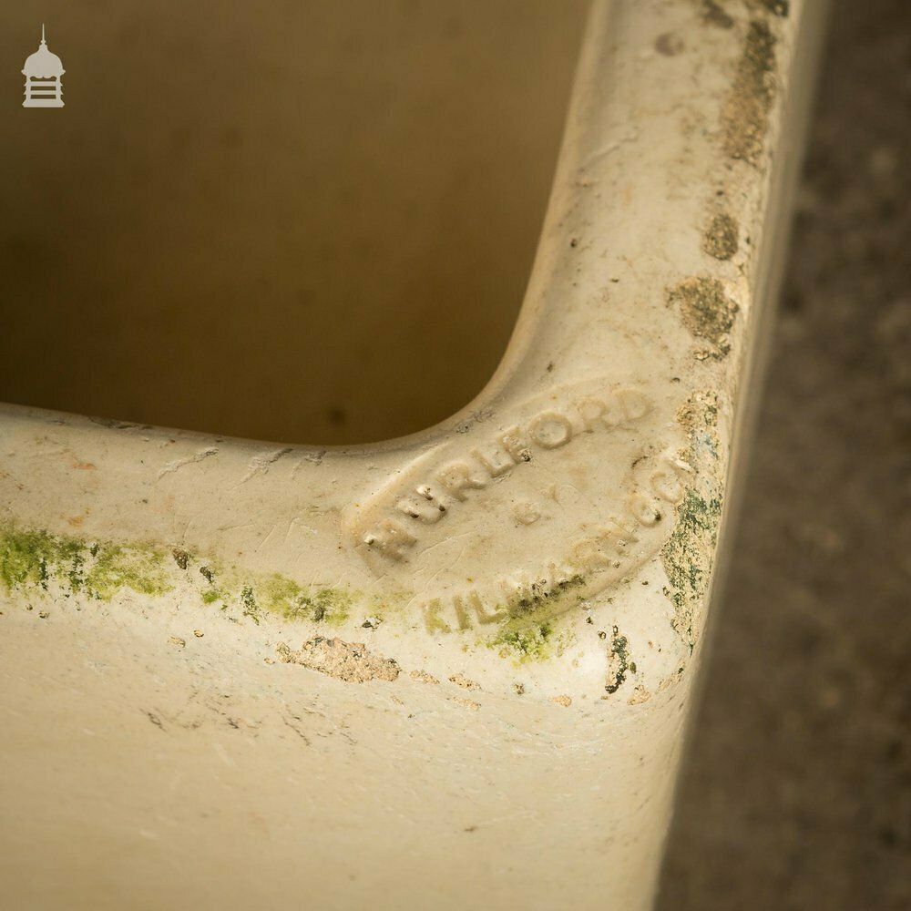Cane Glazed Trough Stamped Hurlford By Kilmarnock With Worn Finish