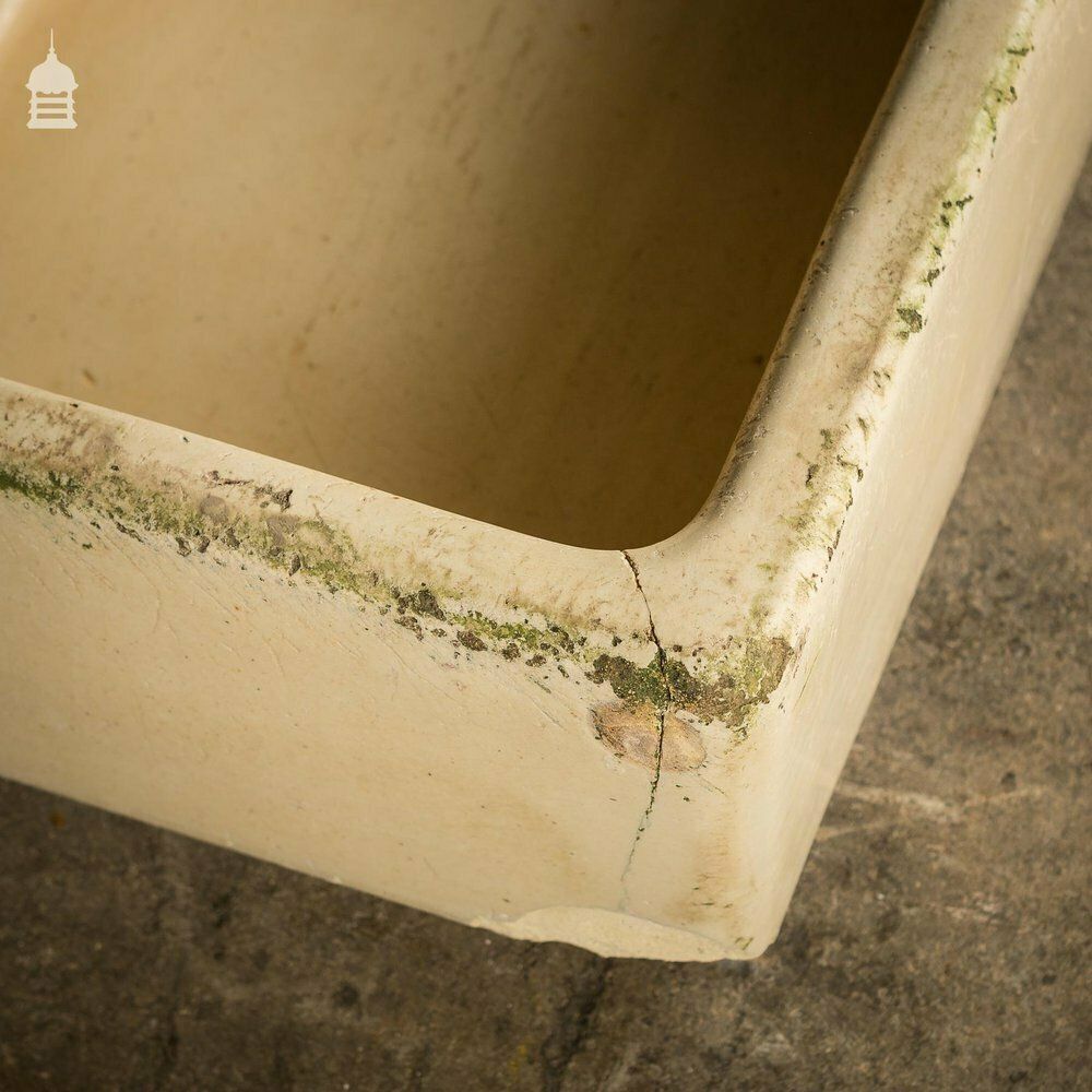 Cane Glazed Trough Stamped Hurlford By Kilmarnock With Worn Finish photo 210.0
