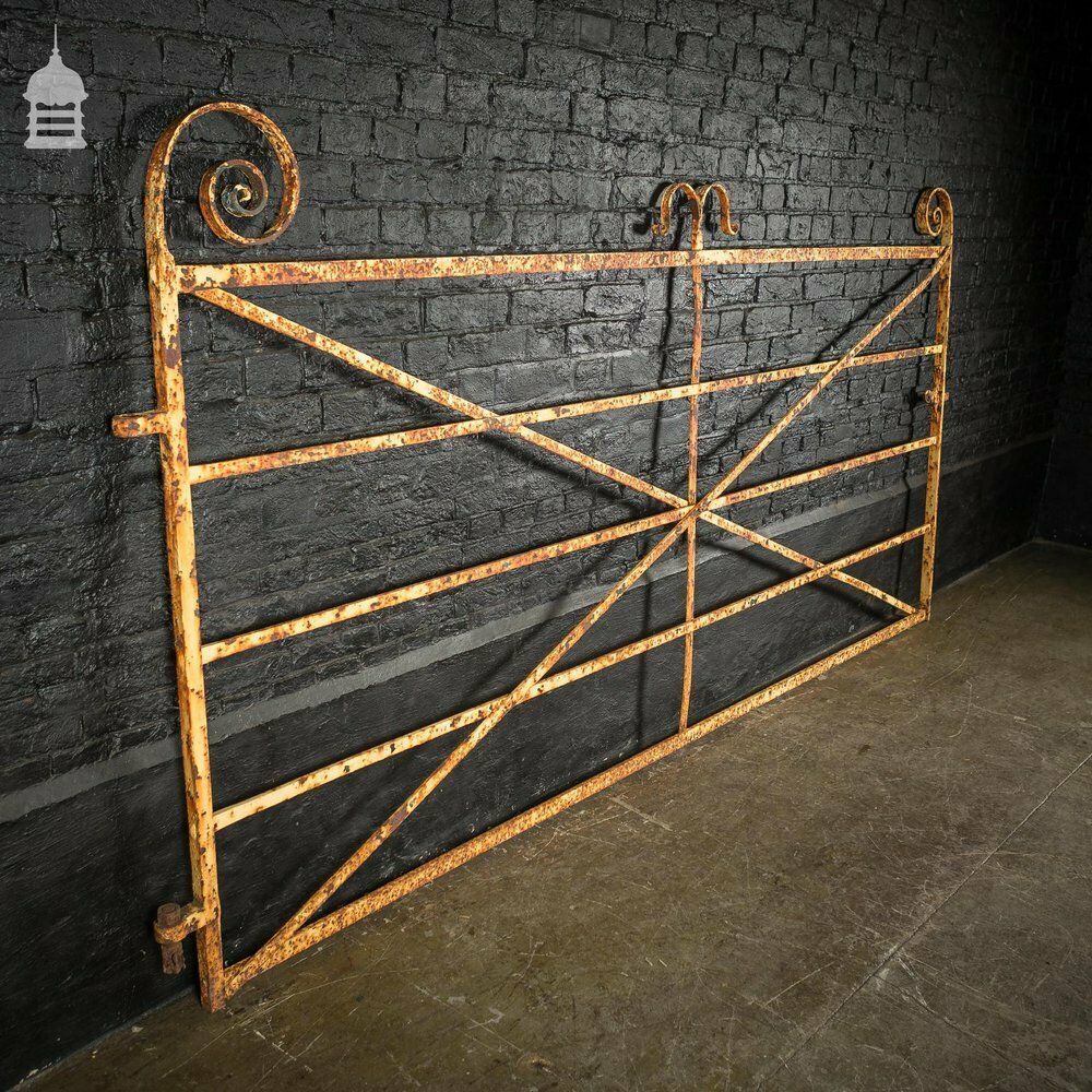 18th C Wrought Iron Driveway Gate With Scroll Detail photo furniture