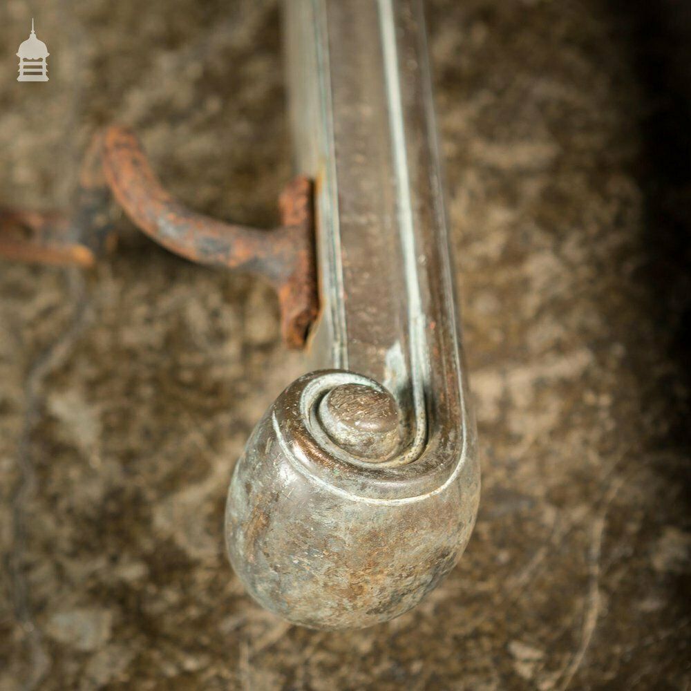 photo for sale A Rare Set Of 4 19th C Brass Banister Hand Rails