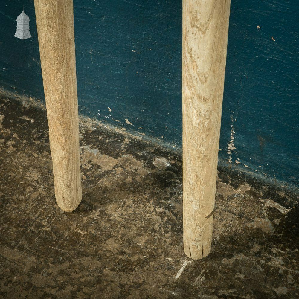 Pair Of Long Hardwood Pry Bars With Metal Ends photo Home Decor