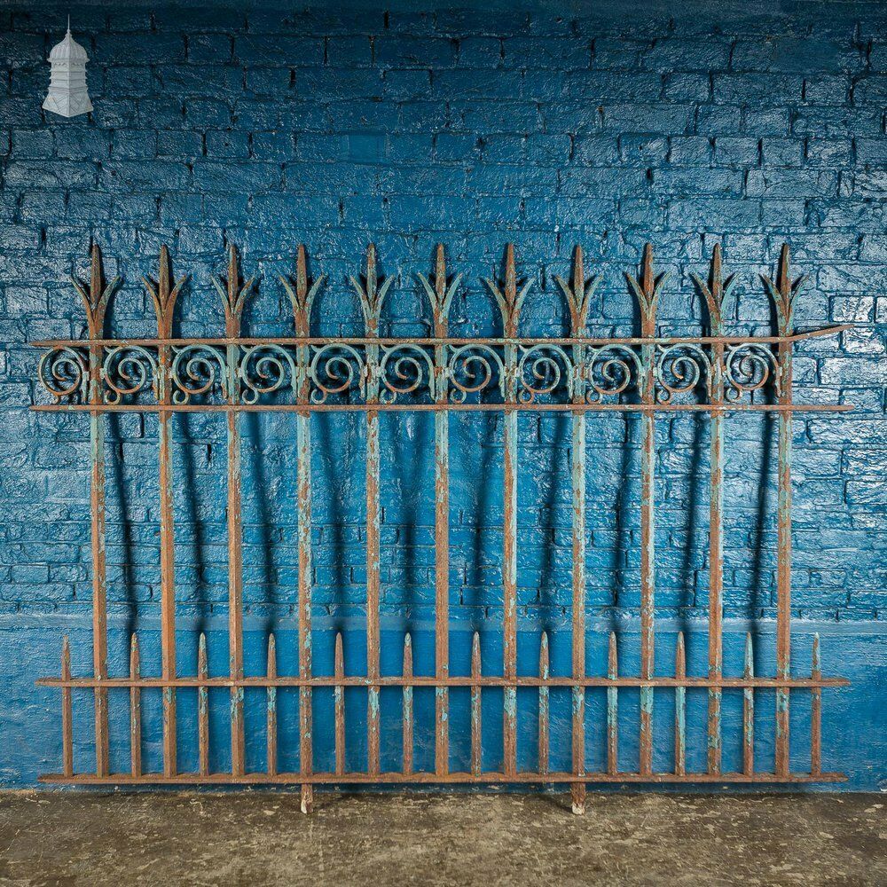 Early 19th C Norwich 'Boulton & Paul' Cast Iron Railings   45ft Run photo Home Decor