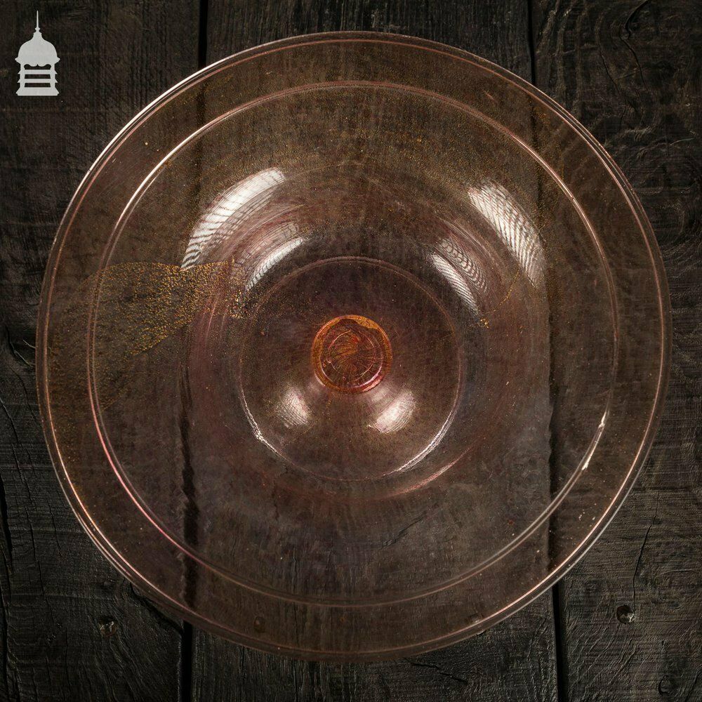 A Venetian Murano Glass Tazza With Gold Fleck Inclusions, Probably 17th C photo 1800.0