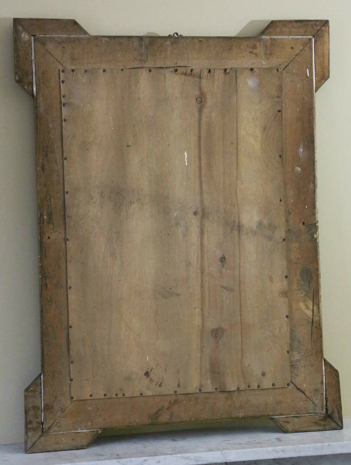 Antique C1900 Large Fine Quality Gilt Overmantle Wall Mirror photo vinterior