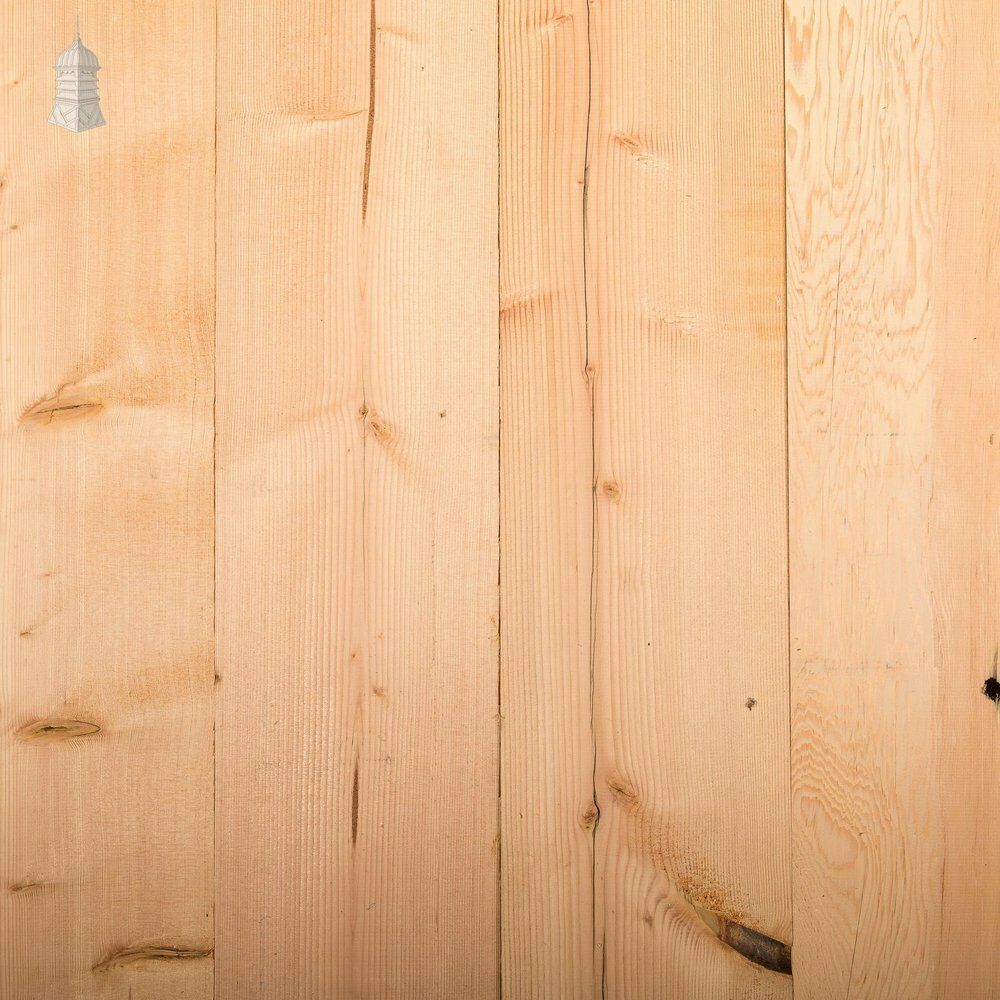 Batch Of 7.5 Square Metres Of 8 Inch Wide Resawn Columbian Pine Floorboards photo Home Decor