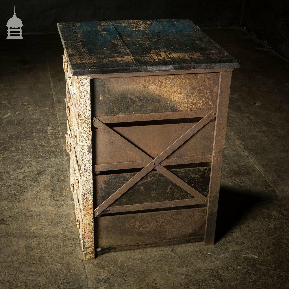 Set Of Heavy Duty Industrial Machinists Drawers On Brass Runner Wheels photo Furniture