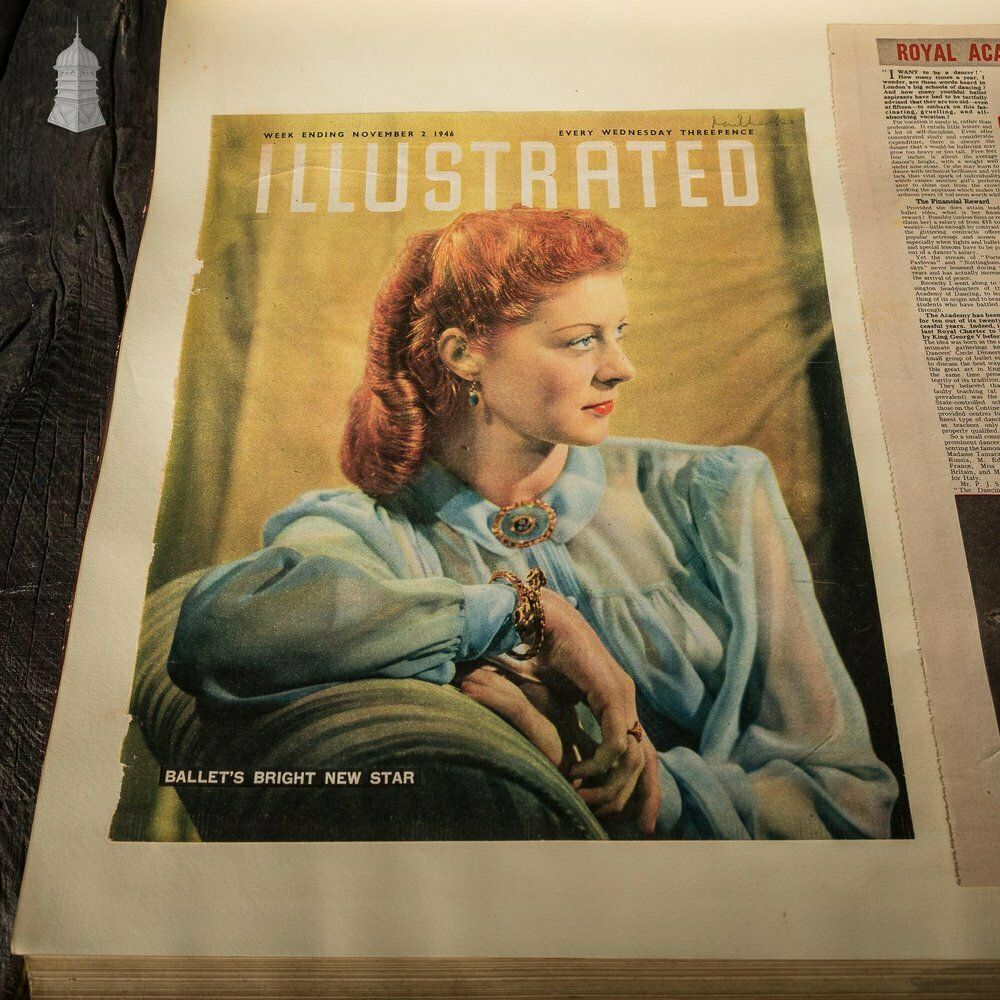 photo for sale Ipswich Museum Portrait Book Containing 1940’s Newspaper Clippings And Ballet Programmes From Theatre Royal Norwich