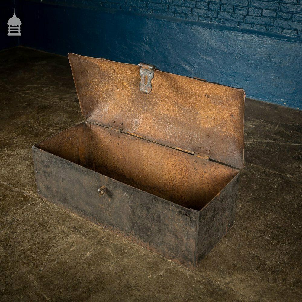 18th C Forged Dome Top Strongbox photo 1020.0
