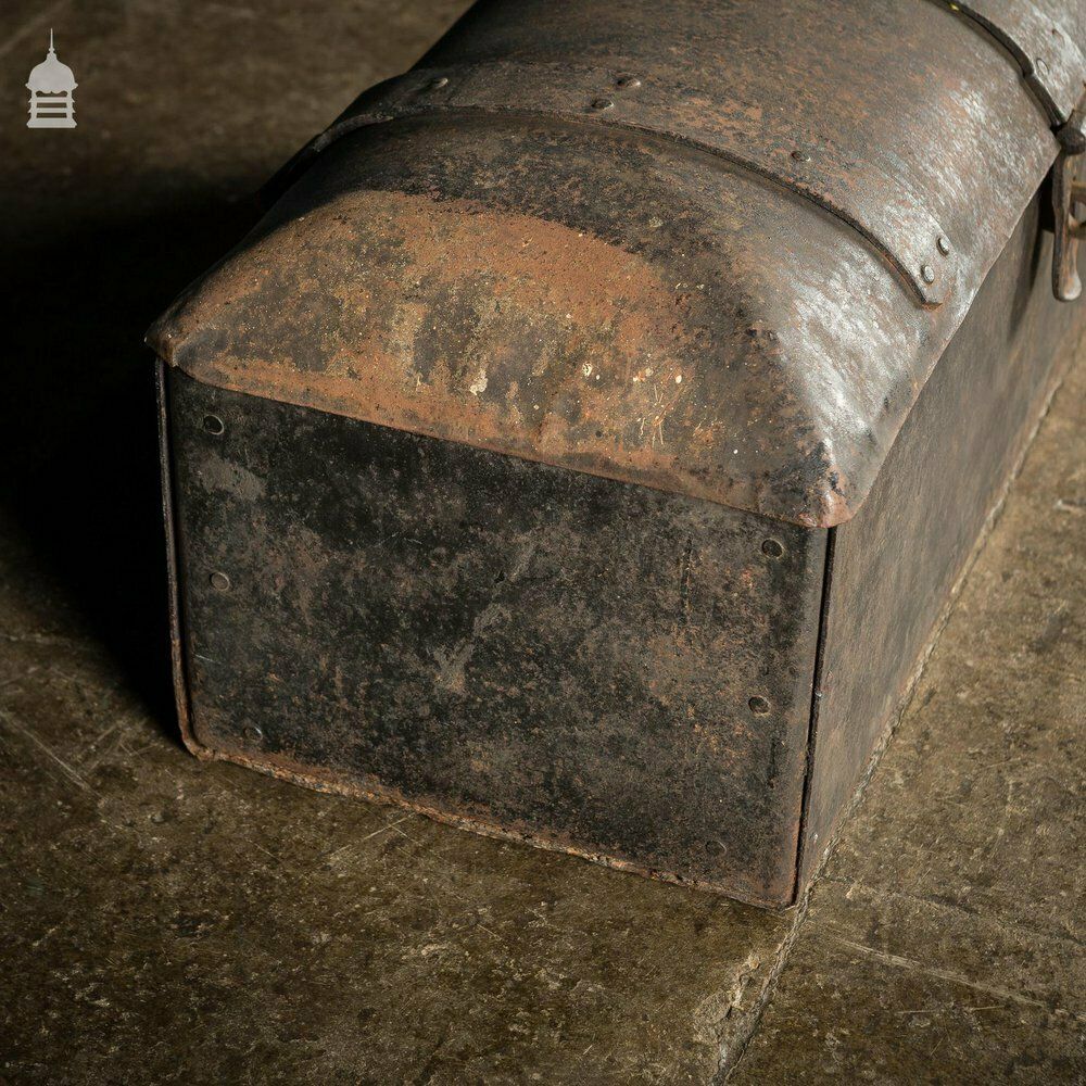 photo vinterior 18th C Forged Dome Top Strongbox