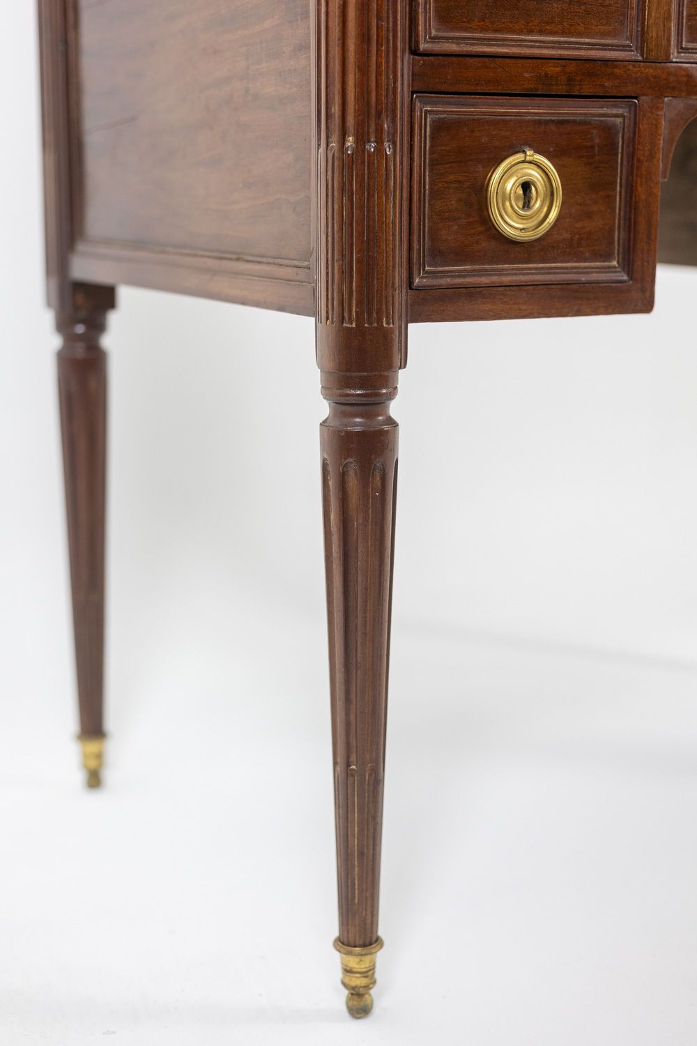 6300.0 Desk – Or Secretary, Cylinder, In Mahogany. Late 18th Century Period. photo