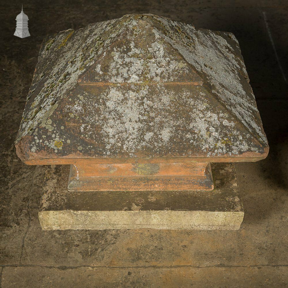 Pair Of 18th C Stone Pier Caps On Later Bases photo Garden Decor