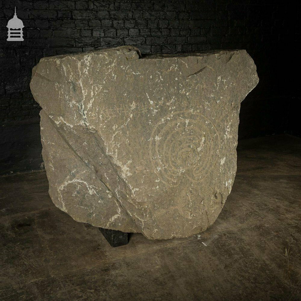 Large 2 Ton Granite Neolithic Carving Standing Stone Boulder photo furniture