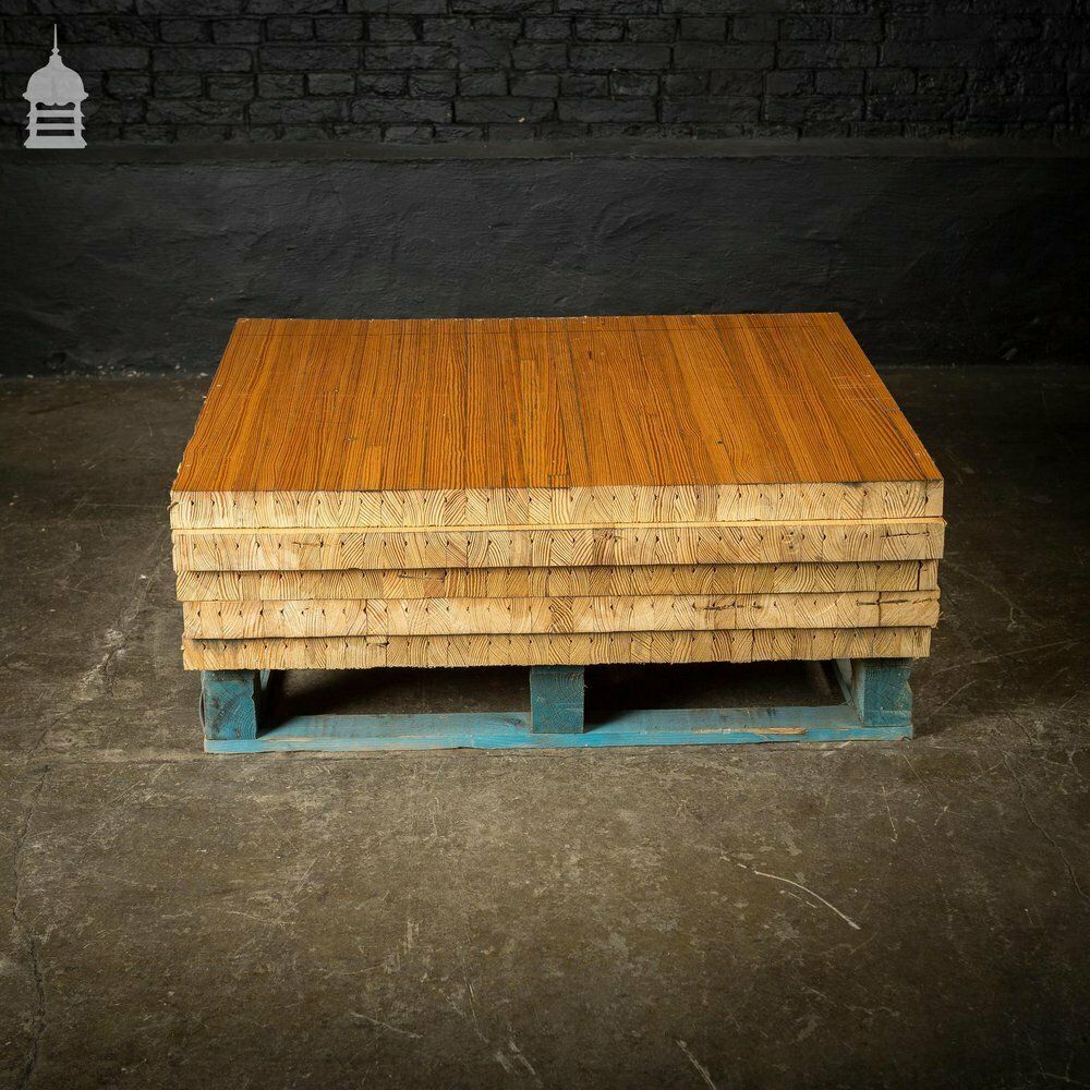 Reclaimed Pitch Pine Bowling Alley Section photo vintage
