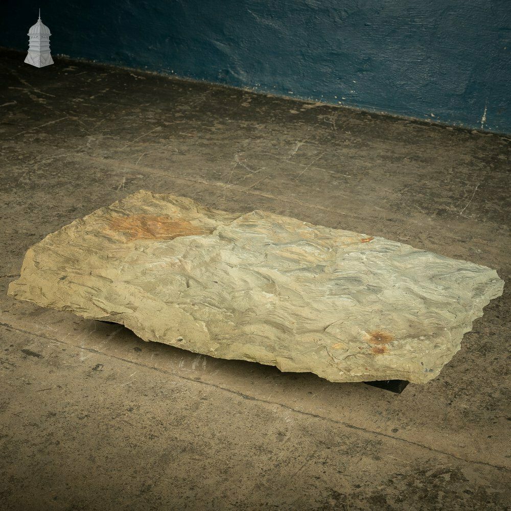 Riven Flagstone With Weathered Face And Flat Cut Back – 89cm X 55cm photo buy