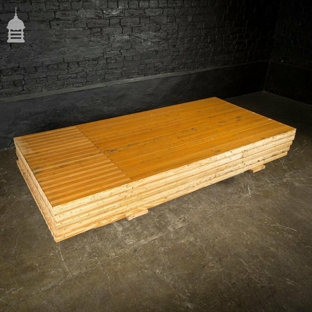 2 Metre Length Of Reclaimed Pitch Pine Bowling Alley Section