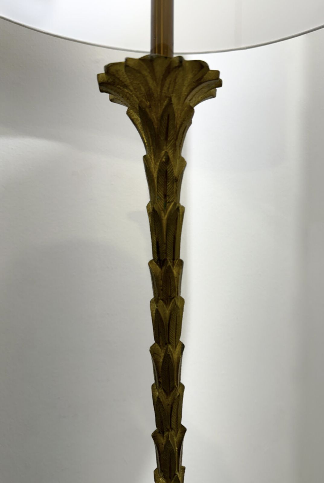 Mid Century Brass Floor Lamp By Maison Baguès, France, 1950s photo furniture