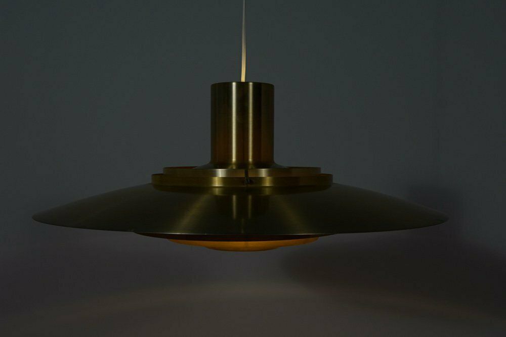 Large Mid Century Ceiling Lamp Model P700 By Preben Fabricius & Jørgen Kastholm For Nordisk Solar, 1960s photo vinterior