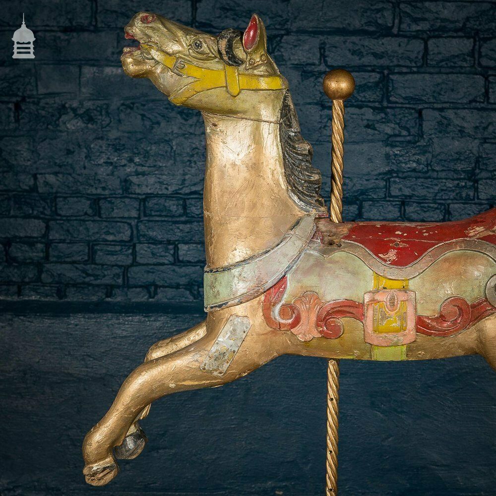 A Rare English 19th C Juvenile Carousel Galloper Horse By Anderson Of Bristol Circa 1890 No. 8 photo for sale