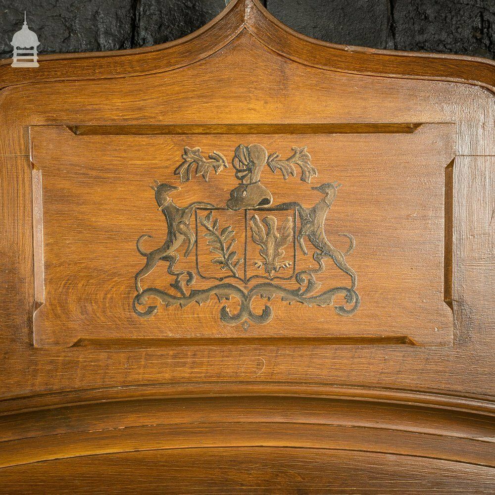 Set Of 8 19th C Faux Painted Overdoors With Individual Crested Shield Designs photo vinterior