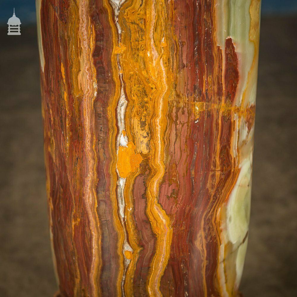 High Quality Red Onyx Biedermeier Style Pedestal Column 5 Pieces photo furniture