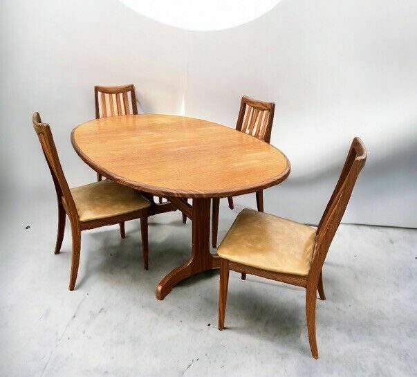 Mid Century G Plan Extending Dining Table & Chairs photo for sale
