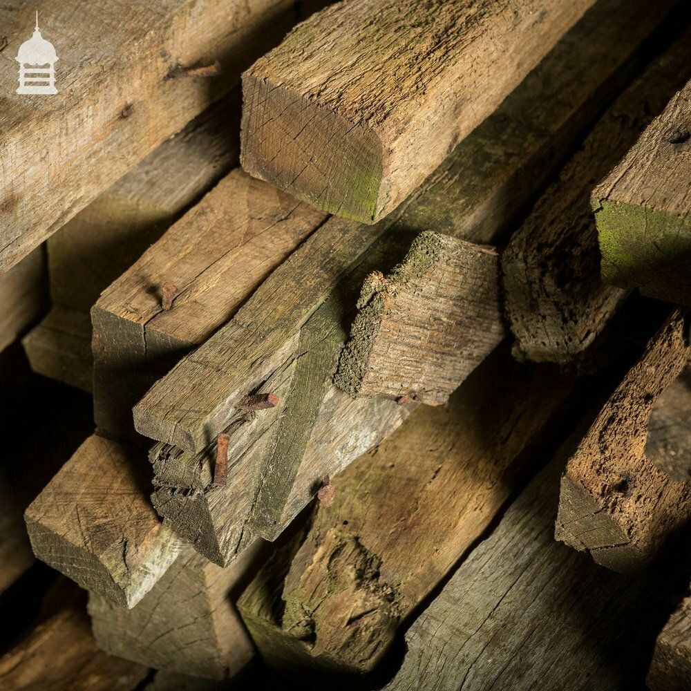 photo vinterior Batch Of Original 17th C Oak Ceiling Joists