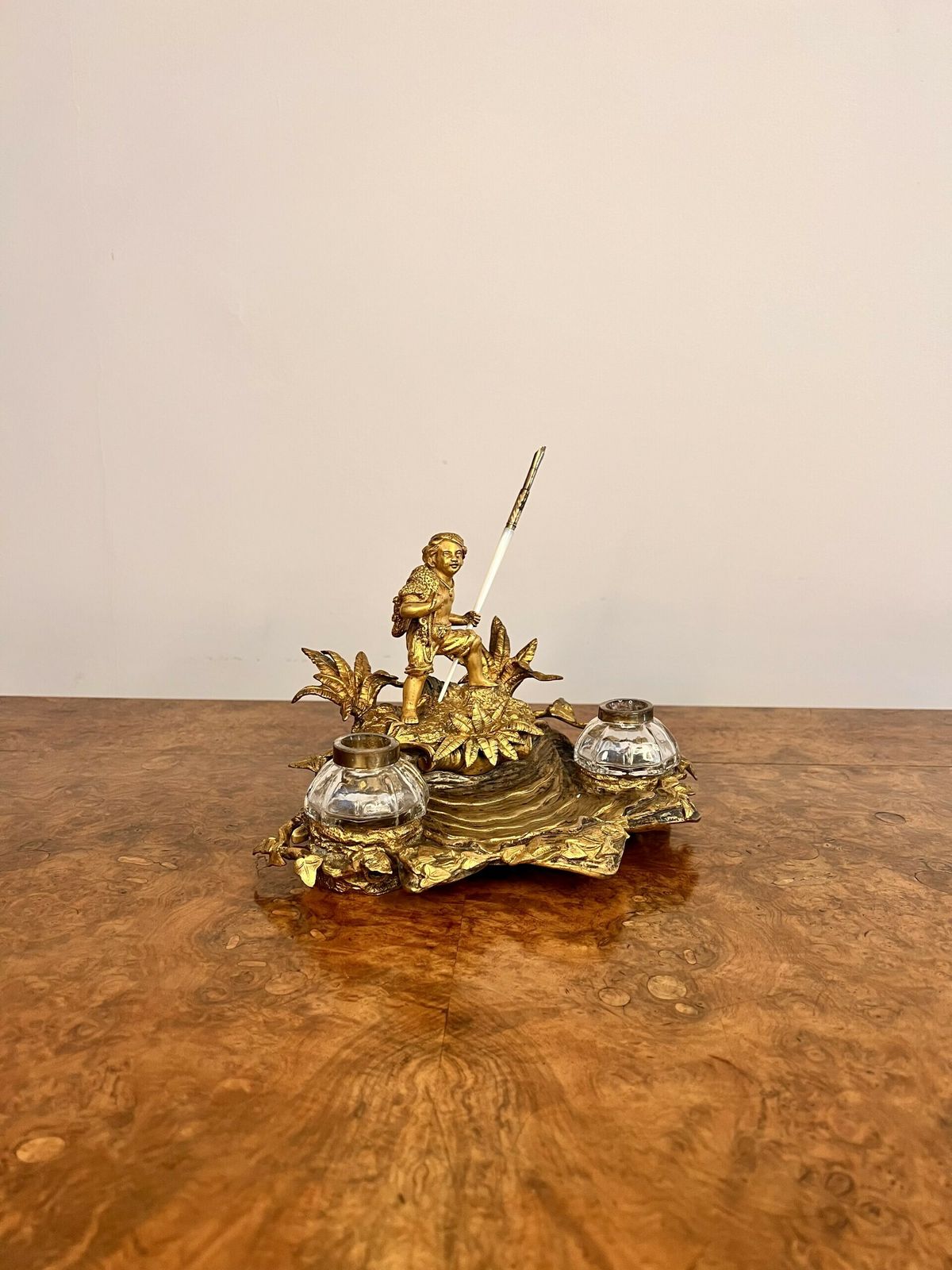 Stunning Quality Antique French Ormolu Desk Set photo 525.0