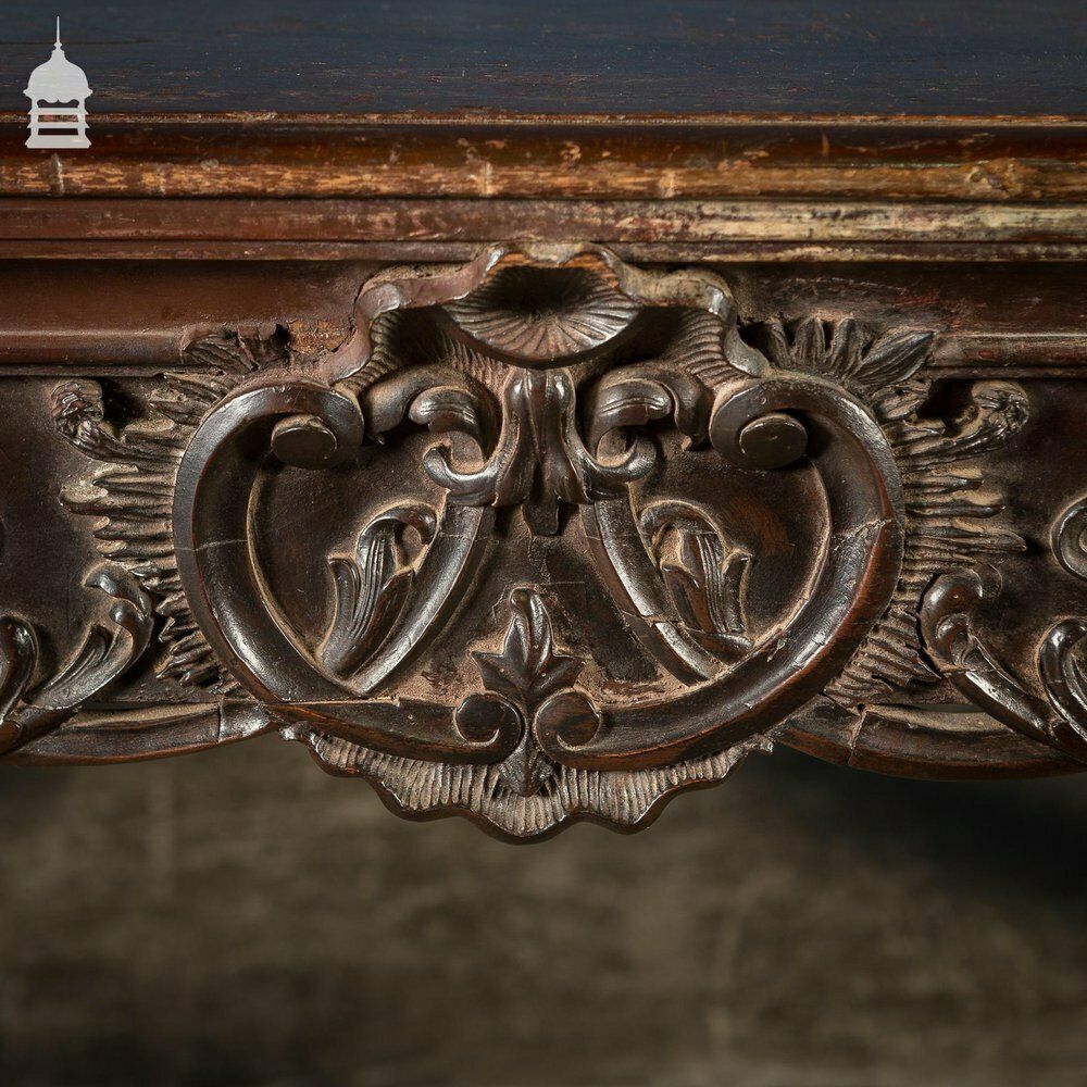 Circa 1900 Chippendale Revival Hardwood Sideboard Table From The Baroda Residency In India photo buy