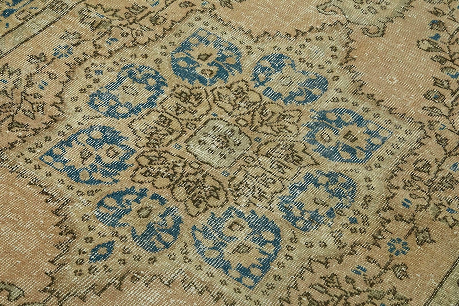 Handmade Anatolian  Beige Turkish Vintage Area Rug 155 Cm X 280 Cm photo 540.0