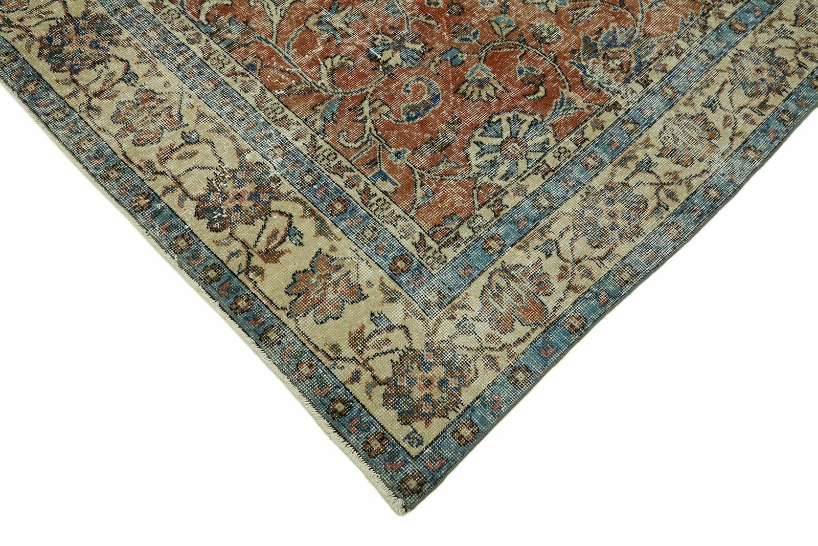Handmade Anatolian Beige Turkish Vintage Area Rug 206 Cm X 305 Cm photo Textiles