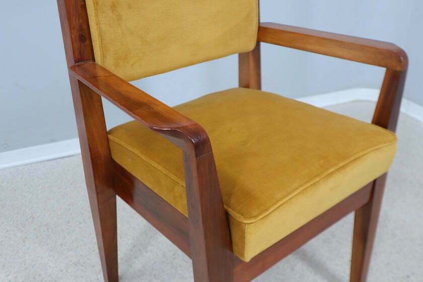 Mid Century High Back Chair Italy 1950s photo vintage