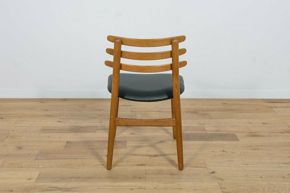 photo vintage Mid Century Oak Dining Chairs By Poul Volther For Fdb Mobler, Denmark, 1960s, Set Of 6