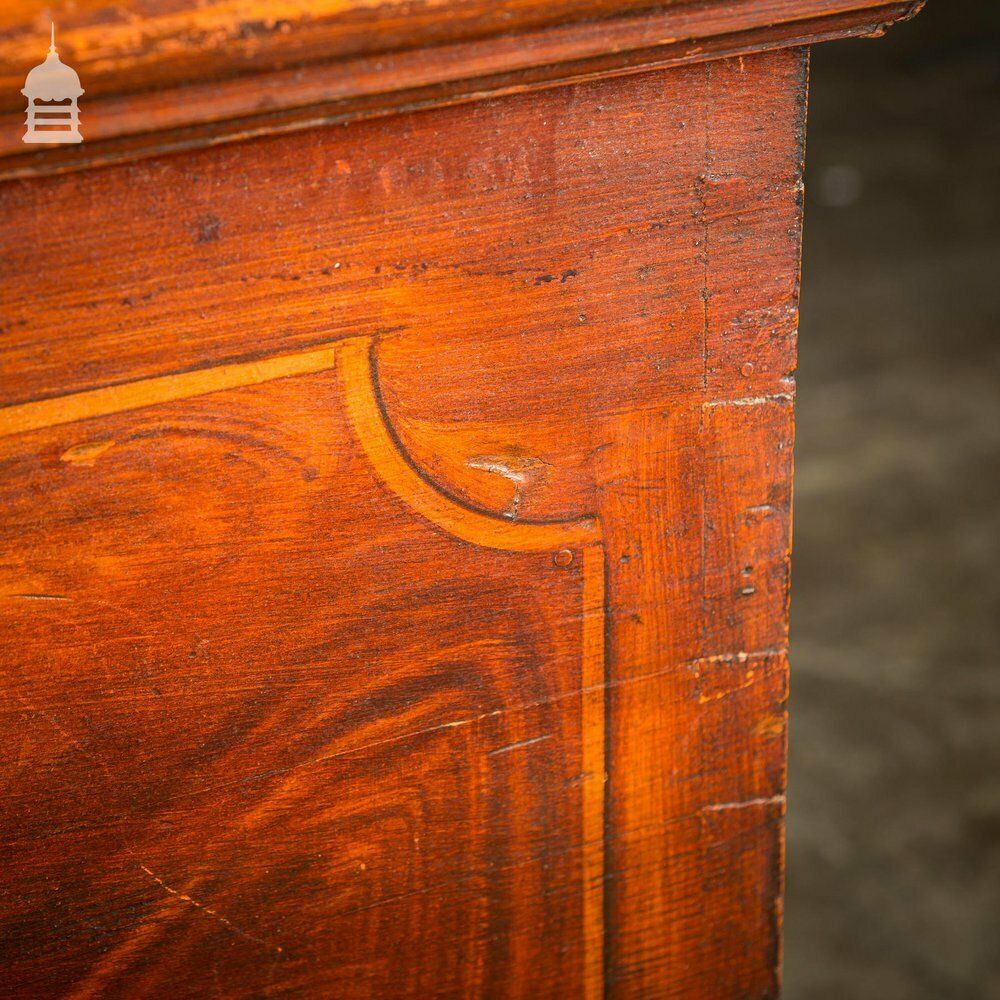Stunning Georgian Painted Blanket Box Chest Trunk With Hidden Internal Compartment photo vinterior