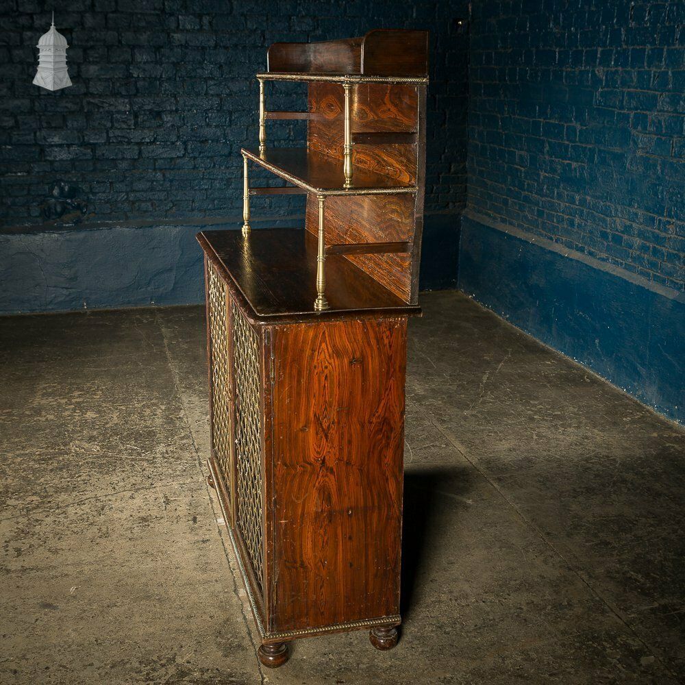 Regency Faux Rosewood Chiffonier Bookcase photo 2640.0