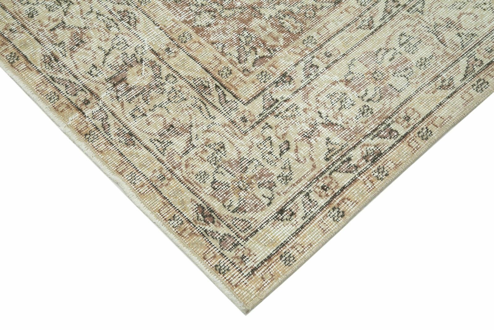 7x10 Beige Turkish Vintage Area Rug   25154 photo Textiles