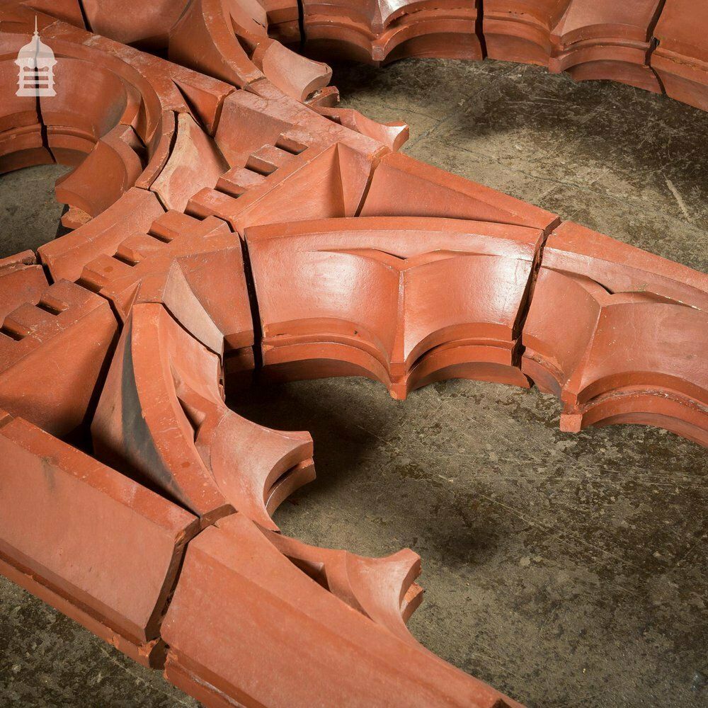 Rare 19th C Red Terracotta Gothic Mullion Window photo vinterior
