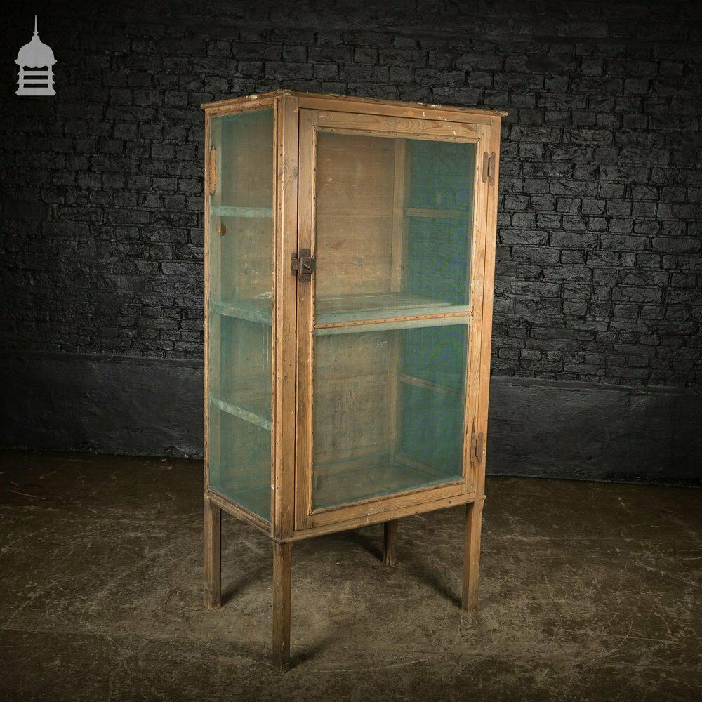 photo for sale Large Georgian Pine Meat Safe Cupboard