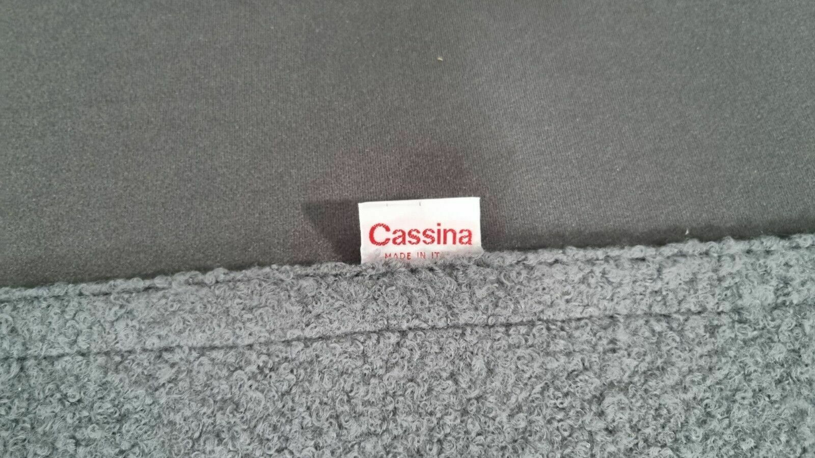 Furniture Immaculate Cassina 253 Met 3 Seater And Love Seat In Grey Boucle Fabric photo