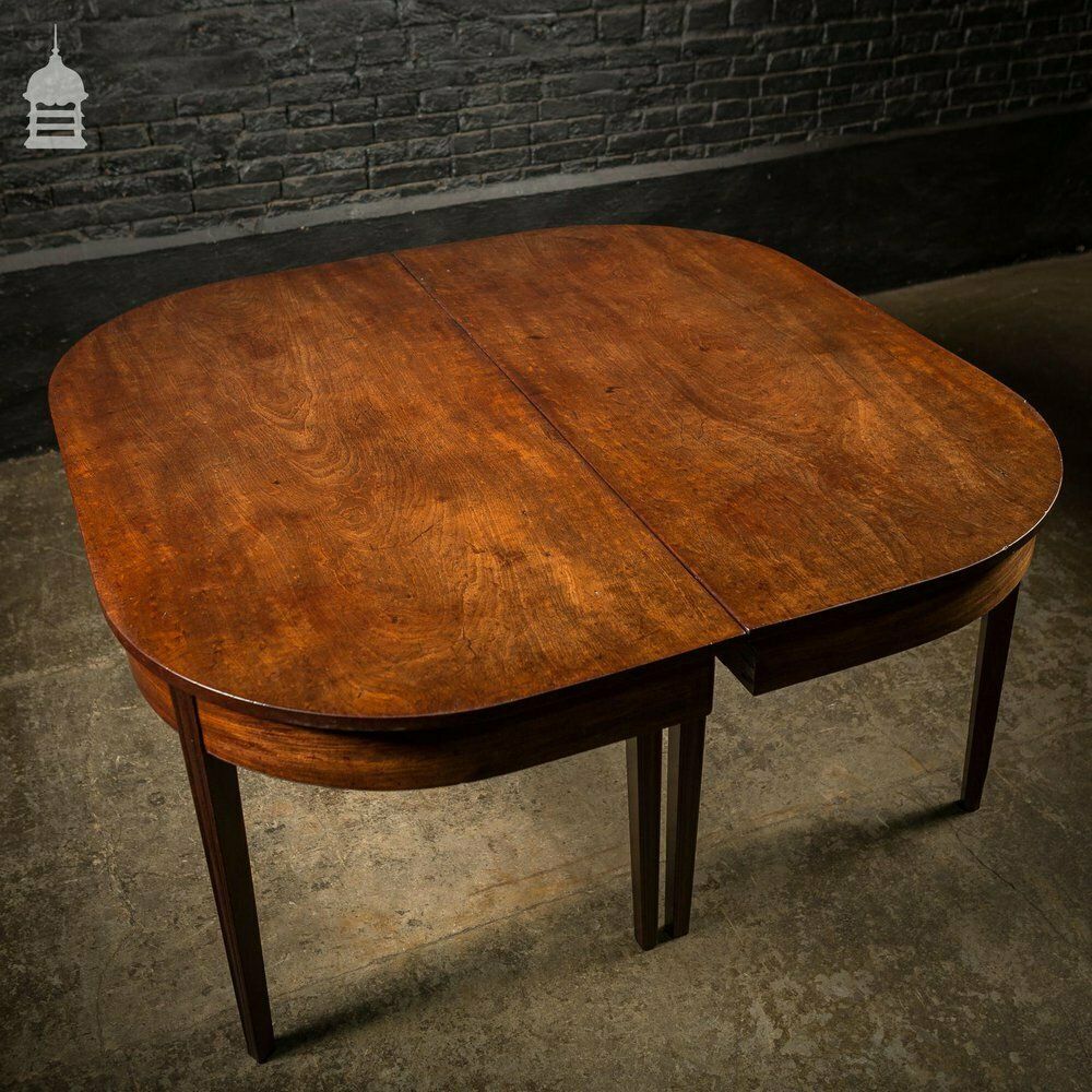 2400.0 Pair Of Regency Mahogany Single Plank Console Tables With Tapered Molded Legs photo