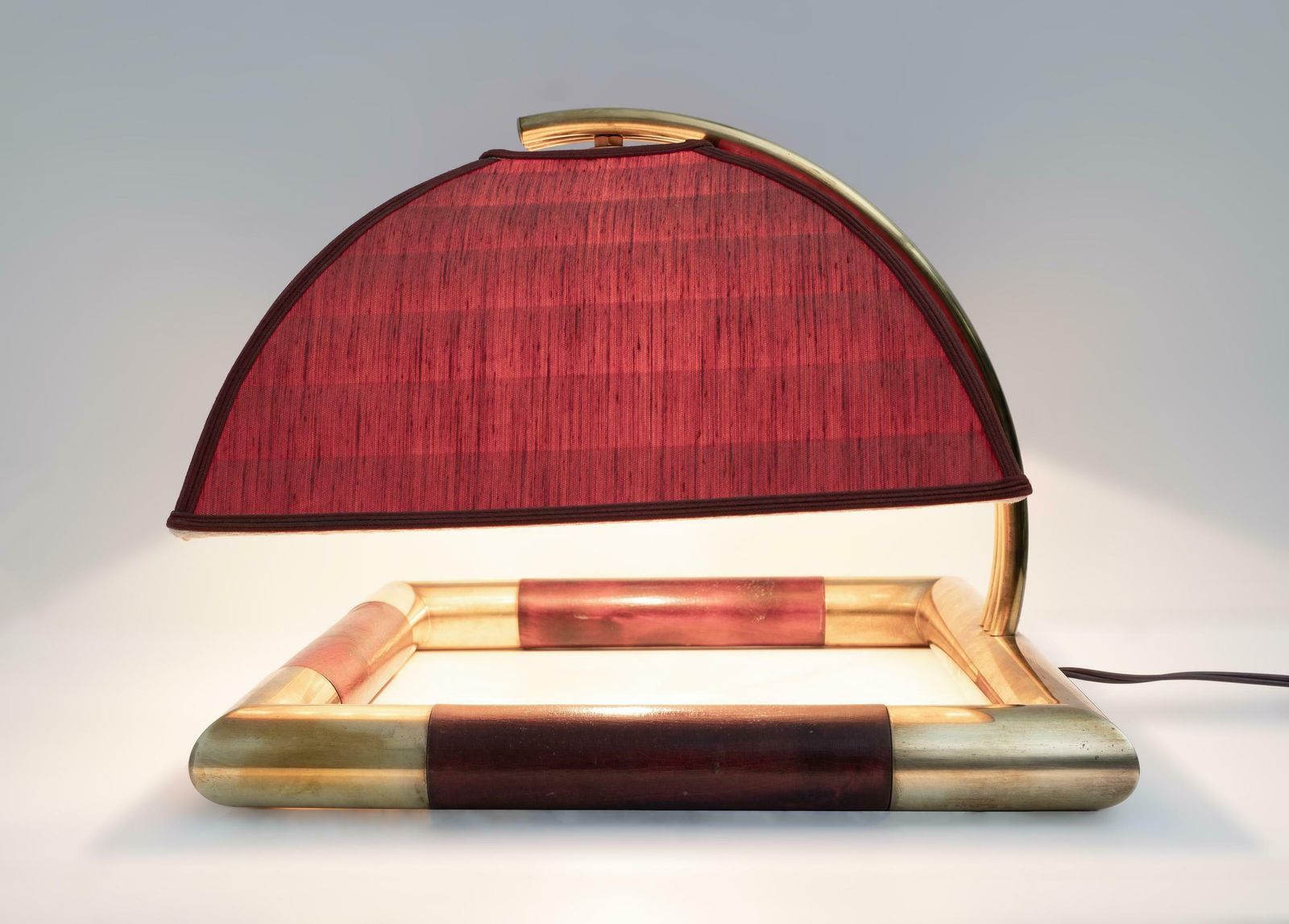Tommaso Barbi Style Mid Century Modern Italian Brass Table Lamp, 1970s photo 1117.0