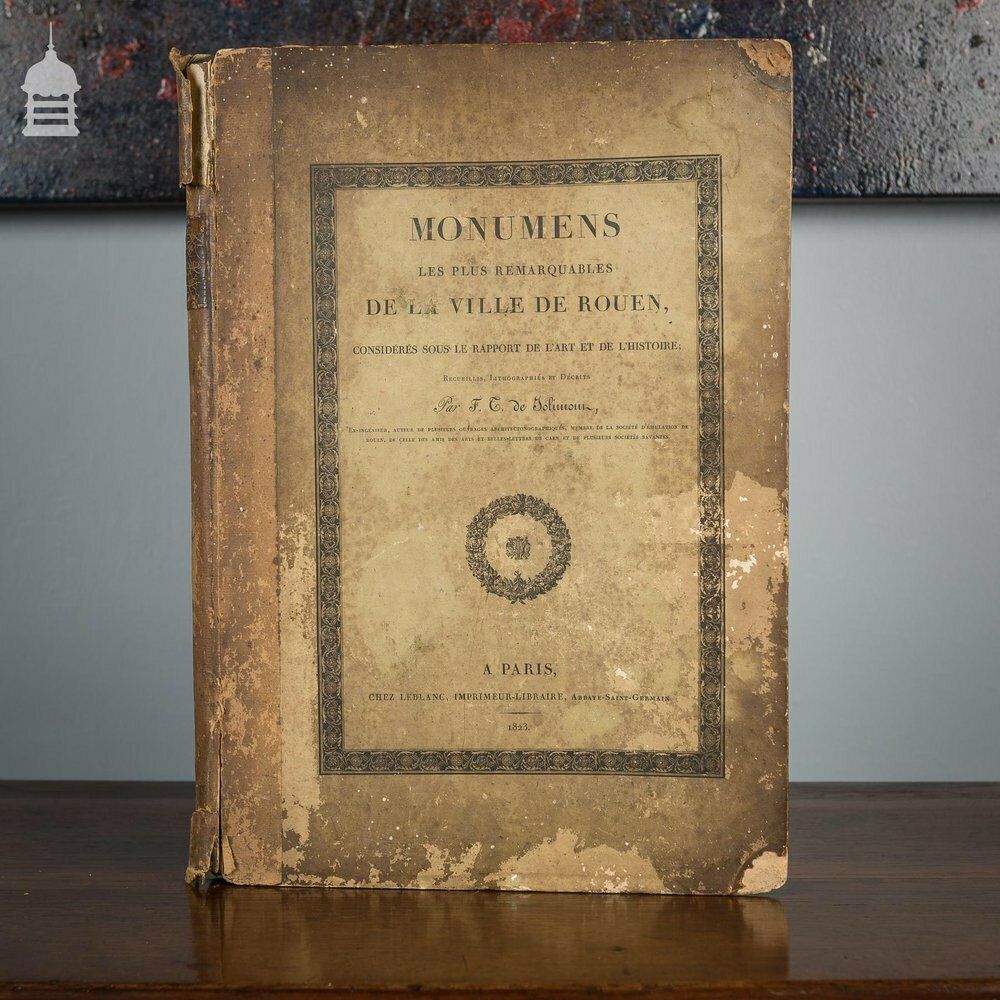 photo for sale Rare Original Par F.T. De Jolimont Book Of 'Most Remarkable Monuments Of The City Of Rouen' 1823