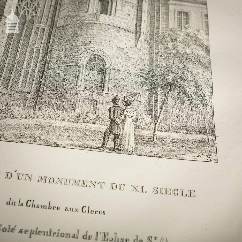 photo vinterior Rare Original Par F.T. De Jolimont Book Of 'Most Remarkable Monuments Of The City Of Rouen' 1823
